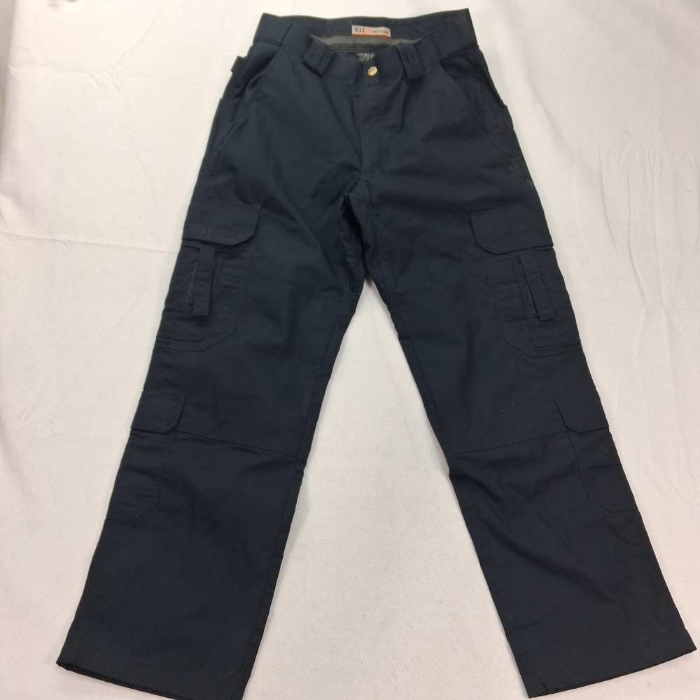 5.11 Tactical Cargo Pants Mens 30x30 Stryke Dark Navy Blue Ripstop EUC